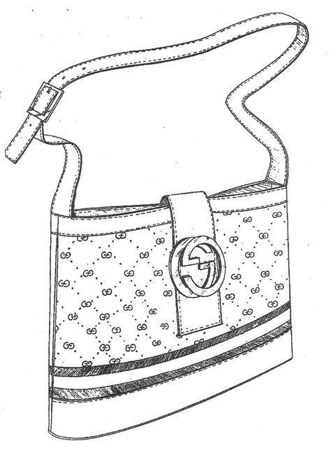 Handbag Gucci Coloring Page 